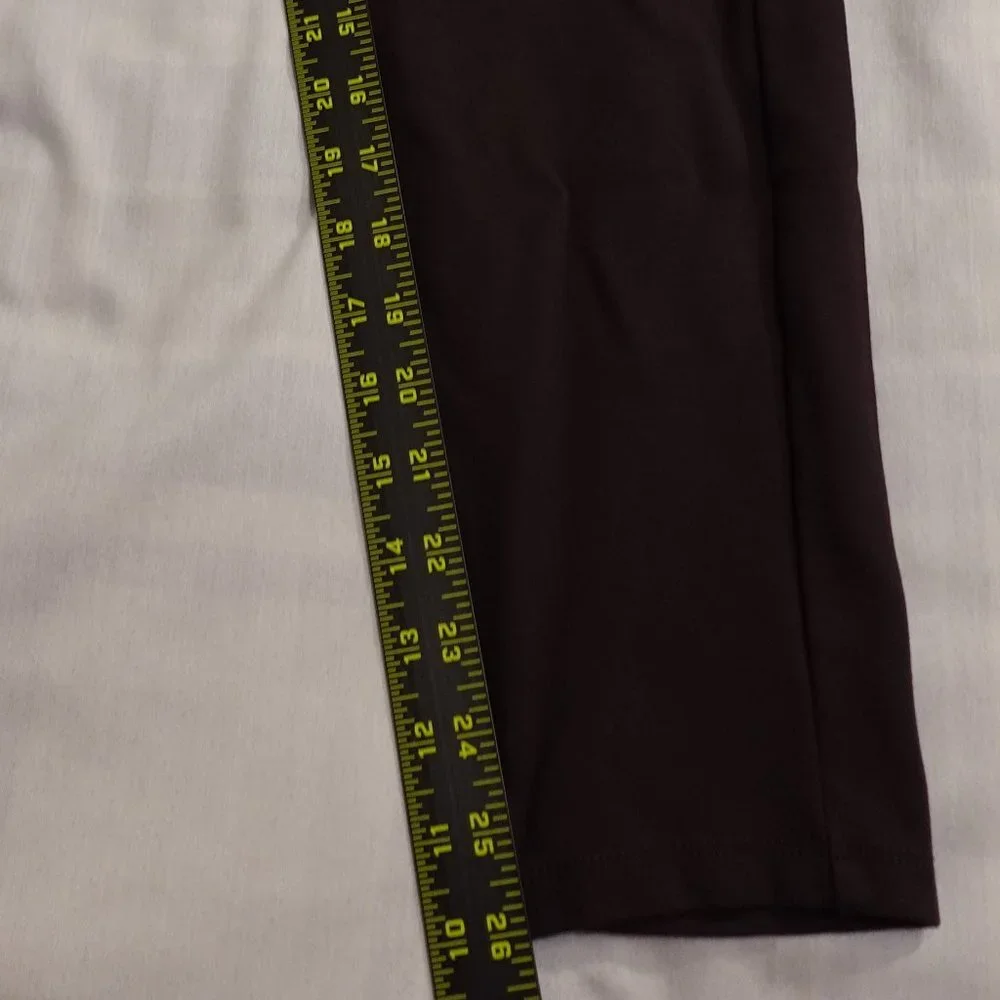 Eddie Bauer ponte high rise utility‎ leggings women's large brown